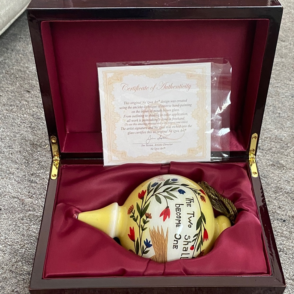 Ne’Qwa Art hand painted Ornament